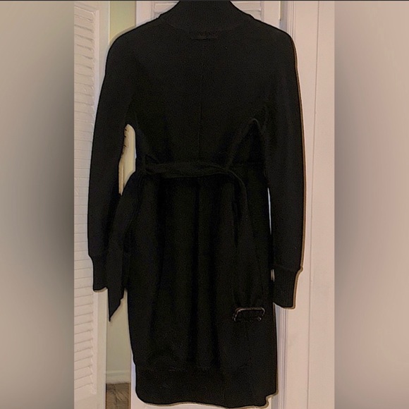 Vintage Jean Paul Gaultier full zip, collared, belted, black coat w/pockets! - Picture 12 of 12